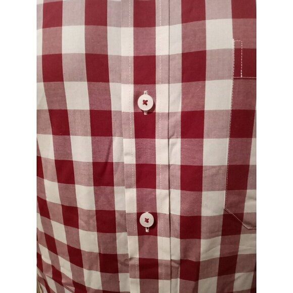 Fish Hippie Mens Medium Solace Collection Cotton Stretch Button Down Shirt Red - Picture 4 of 11